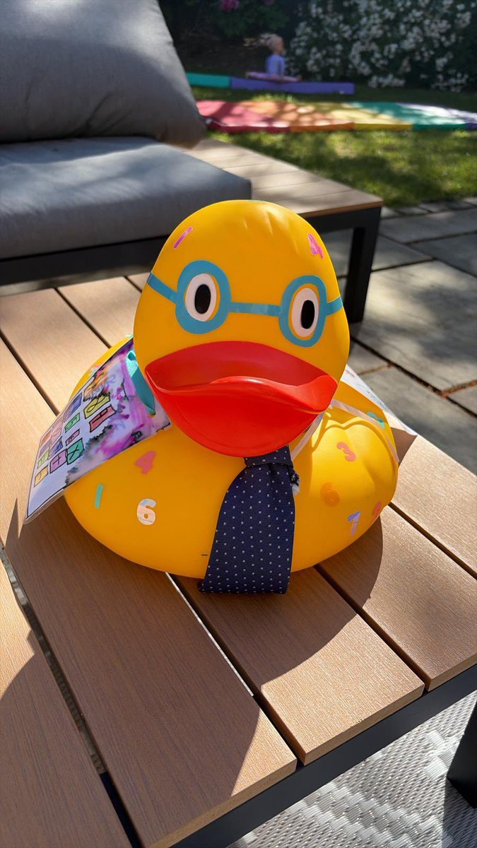 GrosvenorParkA's tweet image. We had a great time at 
 #Chester Duck Race on Saturday with our duck, Alan the Accountant 🦆
Thank you Mrs Norton for organising.