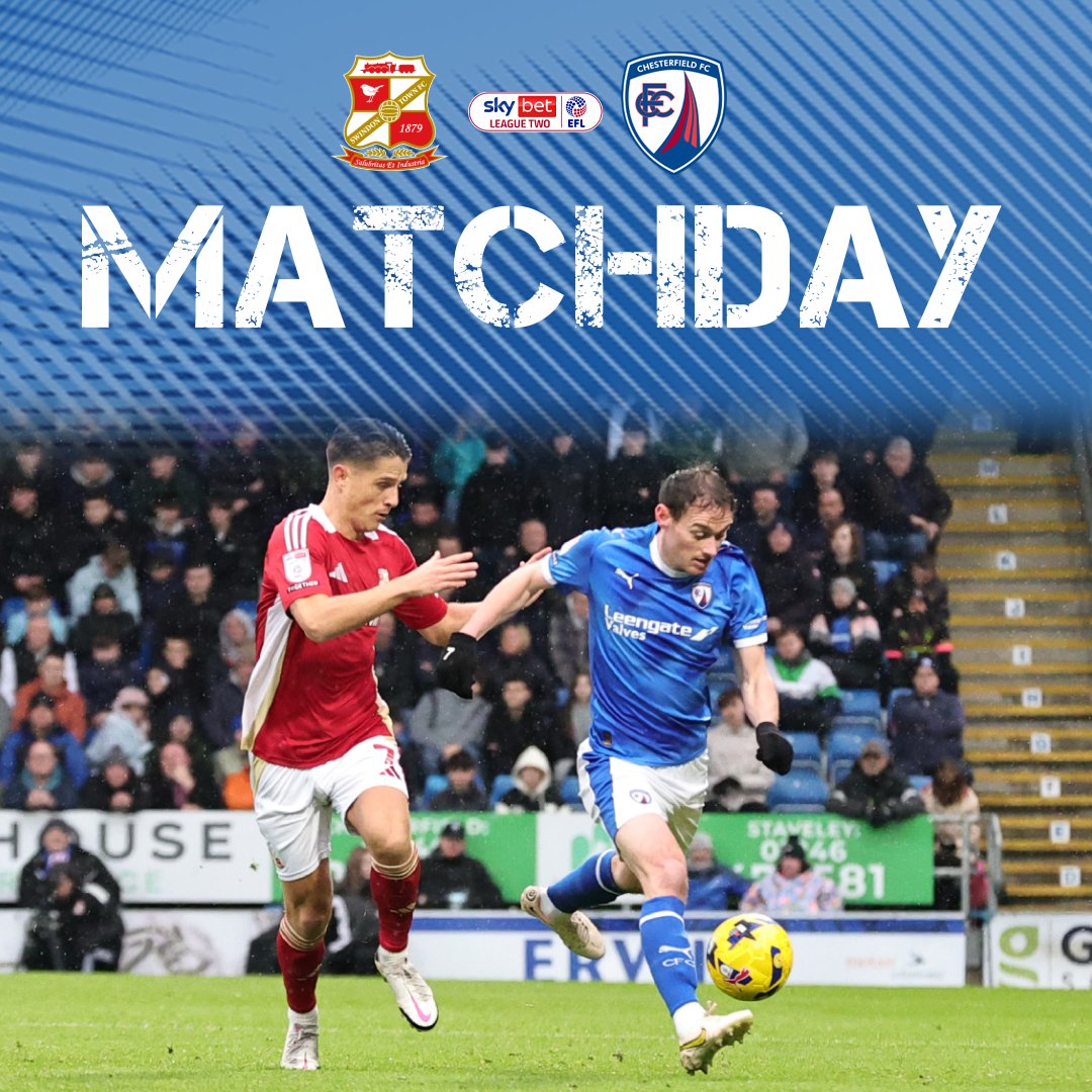 𝐌𝐚𝐭𝐜𝐡𝐝𝐚𝐲, 𝐚𝐧𝐝 𝐢𝐭'𝐬 𝐚 𝐛𝐢𝐠 𝐨𝐧𝐞... ‍😤

🆚 Swindon Town
🏟️ Nigel Eady County Ground
🏆 Sky Bet League Two
🕗 3pm
📻 1866 Sport
📺 Sky Sports +

#Spireites
