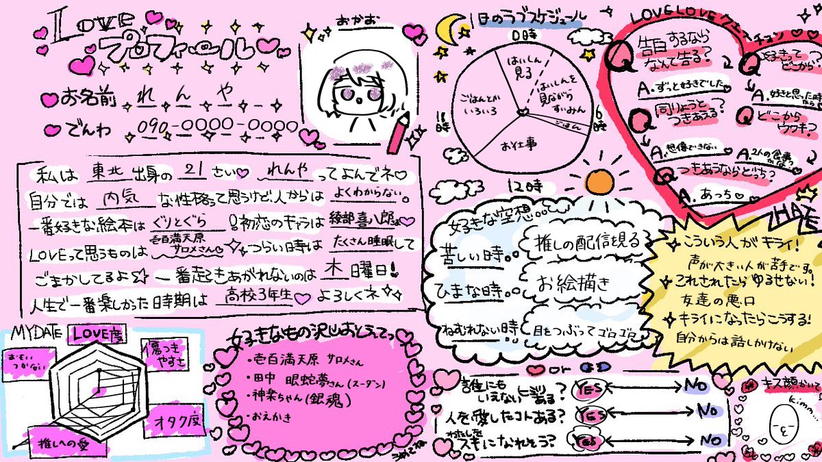 お願い！プロフィール読んでね☆ページ プロフィール書くのほとんど初めてなのでよろしくお願いします