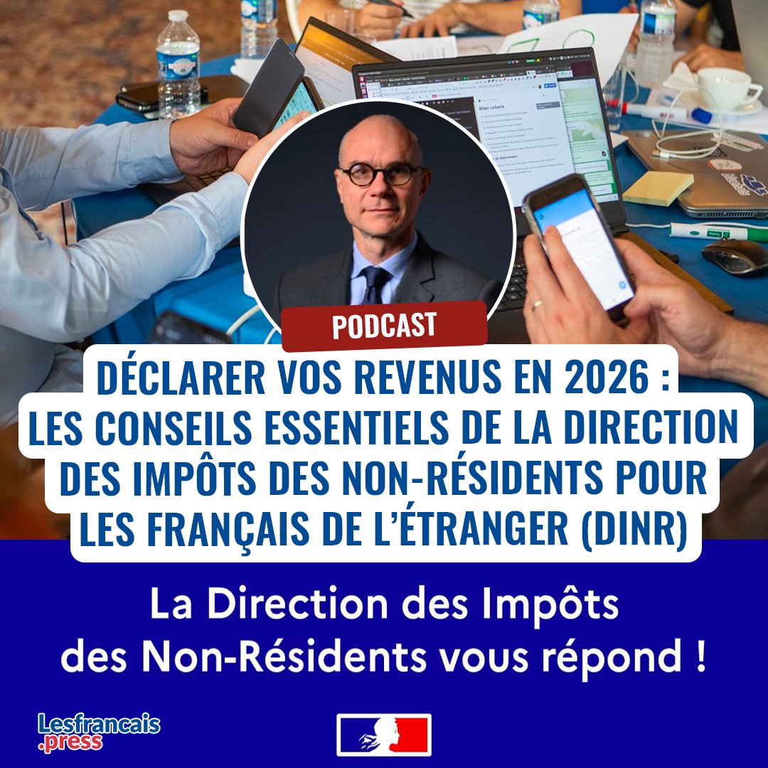 francaispresse's tweet image. 🎙️ Vous avez jusqu'au 21 mai pour déclarer vos revenus en France : Grégory Berthelot, directeur de la @dgfip_officiel, livre ses conseils pratiques en exclusivité dans notre podcast 👉 lesfrancais.press/declarer-vos-r…

#FrançaisdelEtranger #FDE #Fiscalité #Impôts #DINR
@dgfip_officiel