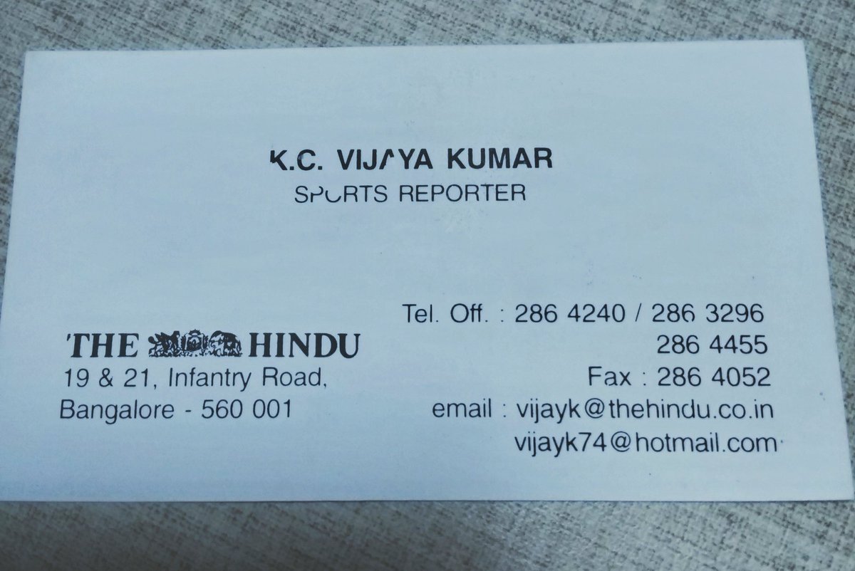 KC Vijaya Kumar tweet media