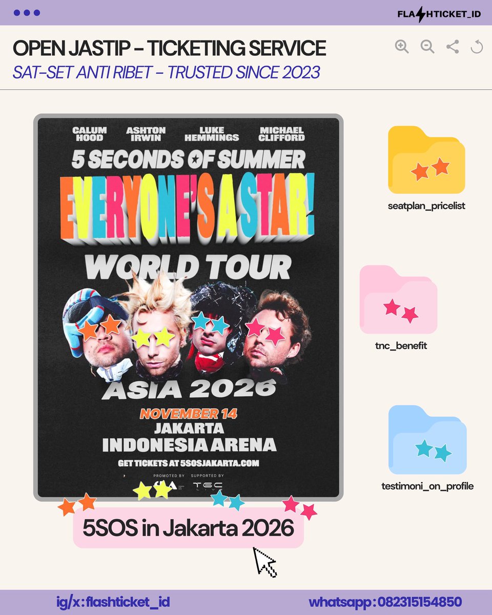 JASTIP WAR TIKET 5SOS, BTS, BIGBANG, ENHYPEN tweet media