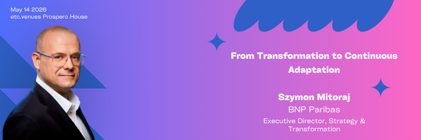 Roar_Digital's tweet photo. A presentation not to miss 👀 From transformation to continuous adaptation 💬 Brilliant insights on offer from Szymon Mitoraj from BNP Paribas on navigating digital transformation in uncertain times 👇