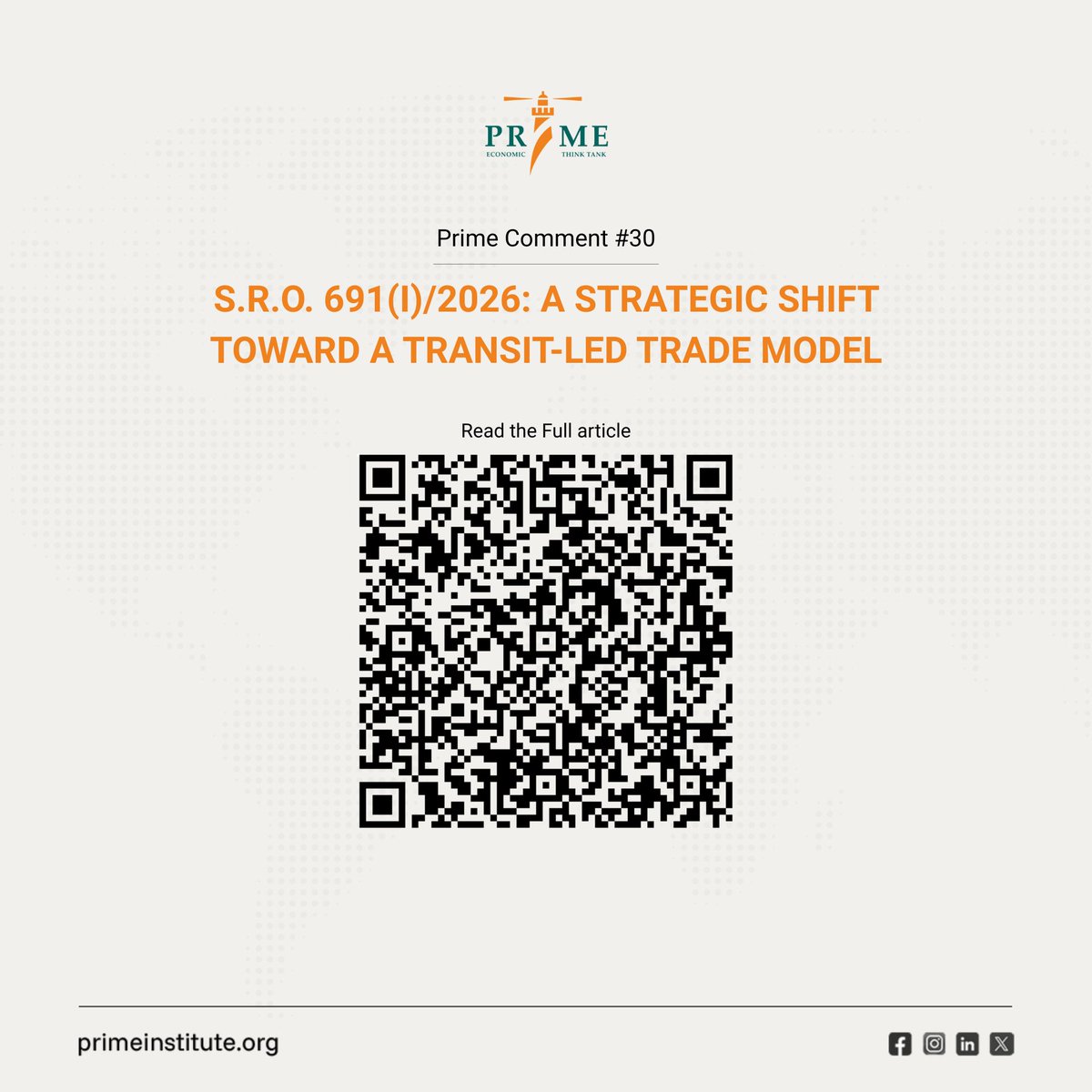 Policy Research Institute of Market Economy -PRIME tweet media