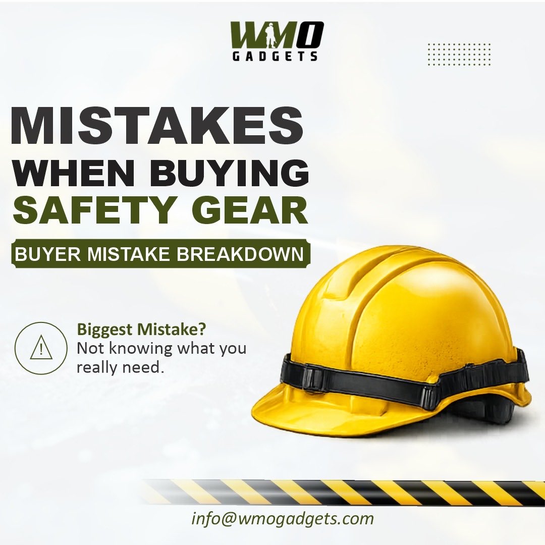 WMOgadgets's tweet image. Biggest safety gear mistake is Not knowing what you need.

Cheap gear fails.
Wrong gear risks lives.
No research = danger.

Choose certified protection.

👉 W.M.O Gadgets
@HQNigerianArmy @NigerianNavy @PoliceNG @PSIBIZA 

#SafetyFirst #ProtectiveGear #WorkSafety