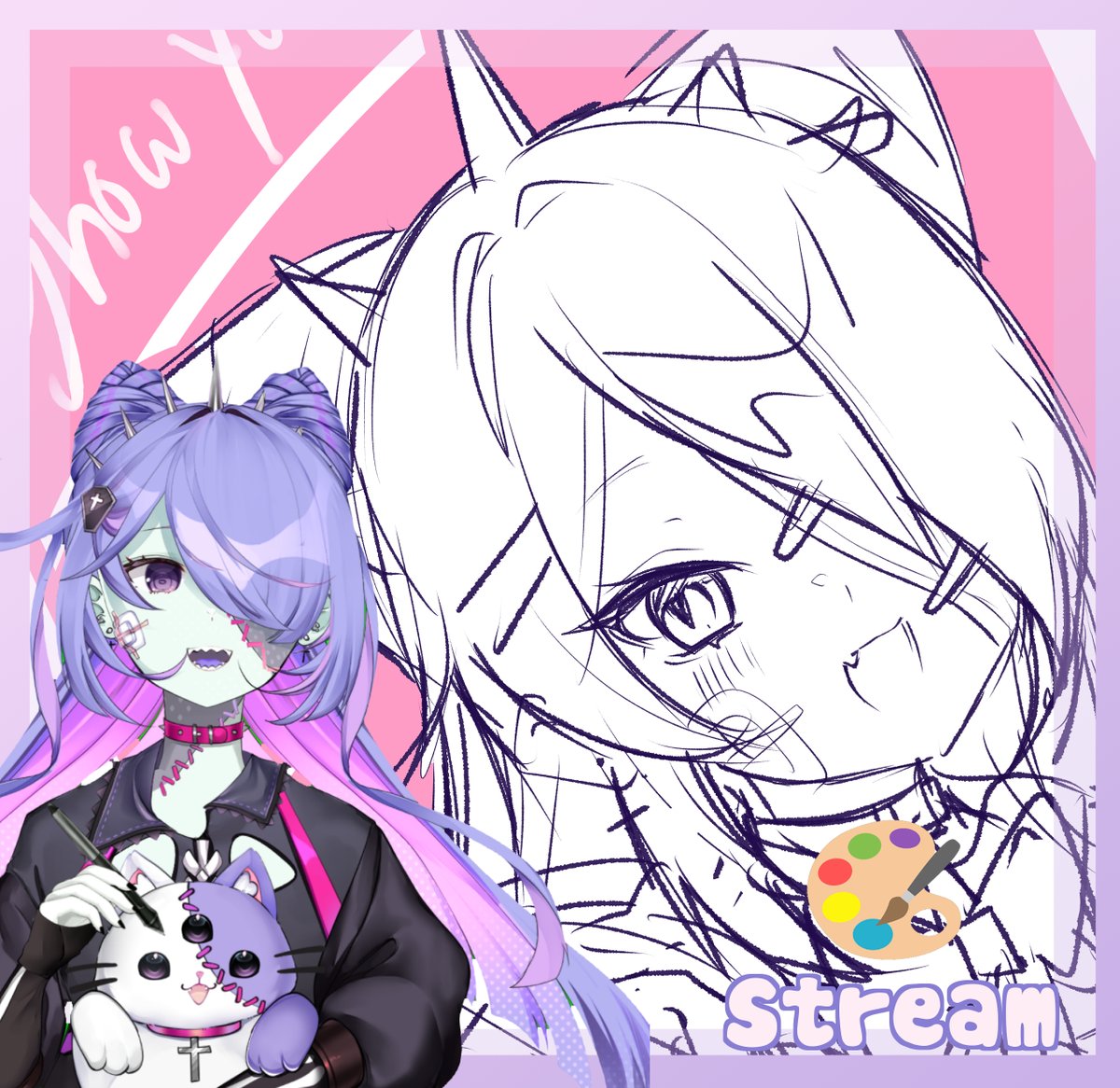 tac_toki's tweet image. 🎨S͓̽t͓̽r͓̽e͓̽a͓̽m͓̽ - 17.00 Uhr   
Heute gibt's einen OC X Zombie Art stream &amp;gt;w&amp;lt;👀  Schaut gerne rein und vergesst euer trinken nicht🧋
  ▶️twitch.tv/tactokichan  
#GerVTuber #ArtStream #ZombieStream