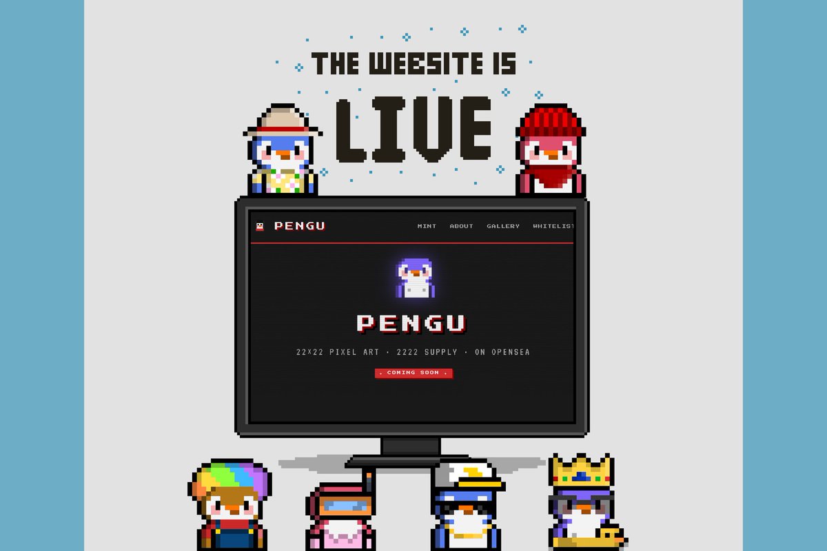 p_e_n_g_u_'s tweet photo. the website is now live. 🐧⚡

head to the site and go to “get whitelist”

grab your random penguin,
post it &amp; tag us.

we’ll DM you 👀

we’ve allocated limited GTD (freemint) spots for this.

don’t be late.

🔗 https://t.co/oeFxn7pYeE

like &amp; retweet and tag your friends 🫣 https://t.co/Ji99IHJZKp