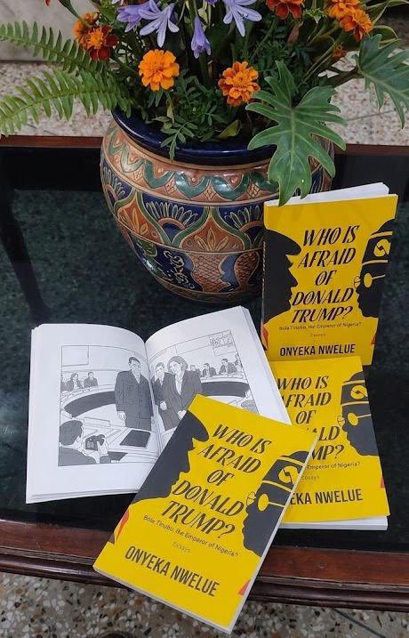 onyekanwelue's tweet photo. My new book, “Who Is Afraid of Donald Trump? Bola Tinubu, the Emperor of Nigeria? 

You can purchase your copies in Nigeria by contacting: +234 802 124 3169. https://t.co/HYYmFXTVKJ