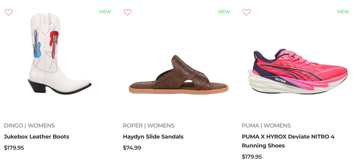 Kanwal_121's tweet image. Find your perfect pair at Shoebacca! 🎸 From bold Dingo Leather Boots to comfy Roper Slides and high-performance Puma running shoes—style meets function. 
shoebacca.ojrq.net/L0xB70

#Shoebacca #WomensFootwear #NewArrivals #Sponsored