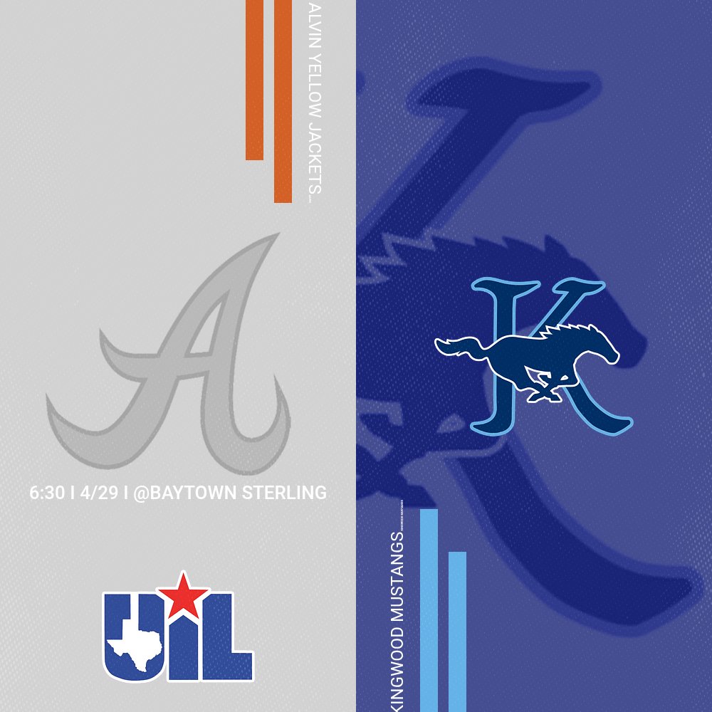 KingwoodSB's tweet photo. It's GO TIME!!!! KHS Softball takes the field tonight against Alvin at 6:30 PM at Baytown Sterling! Let's go Mustangs!  #RUNITBACK @HumbleISD_KHS https://t.co/XchXVU6nvQ