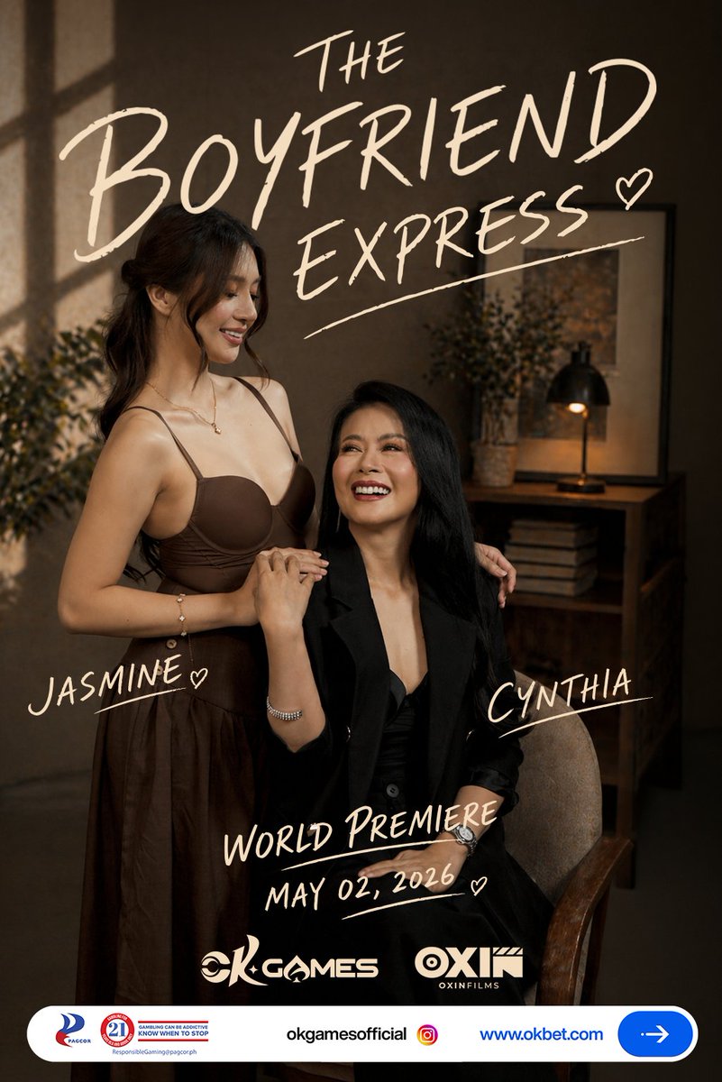 Handa ka na bang kiligin sa kauna-unahang short drama series collaboration ng OKGames x OXIN Films?  

Abangan ang kwento nina Jasmin at Cynthia sa 'The Boyfriend Express', simula May 2, 2026!  

🗓️ Mark Your Calendars  
Watch it on OXIN Films Youtube Channel  

#OKGames