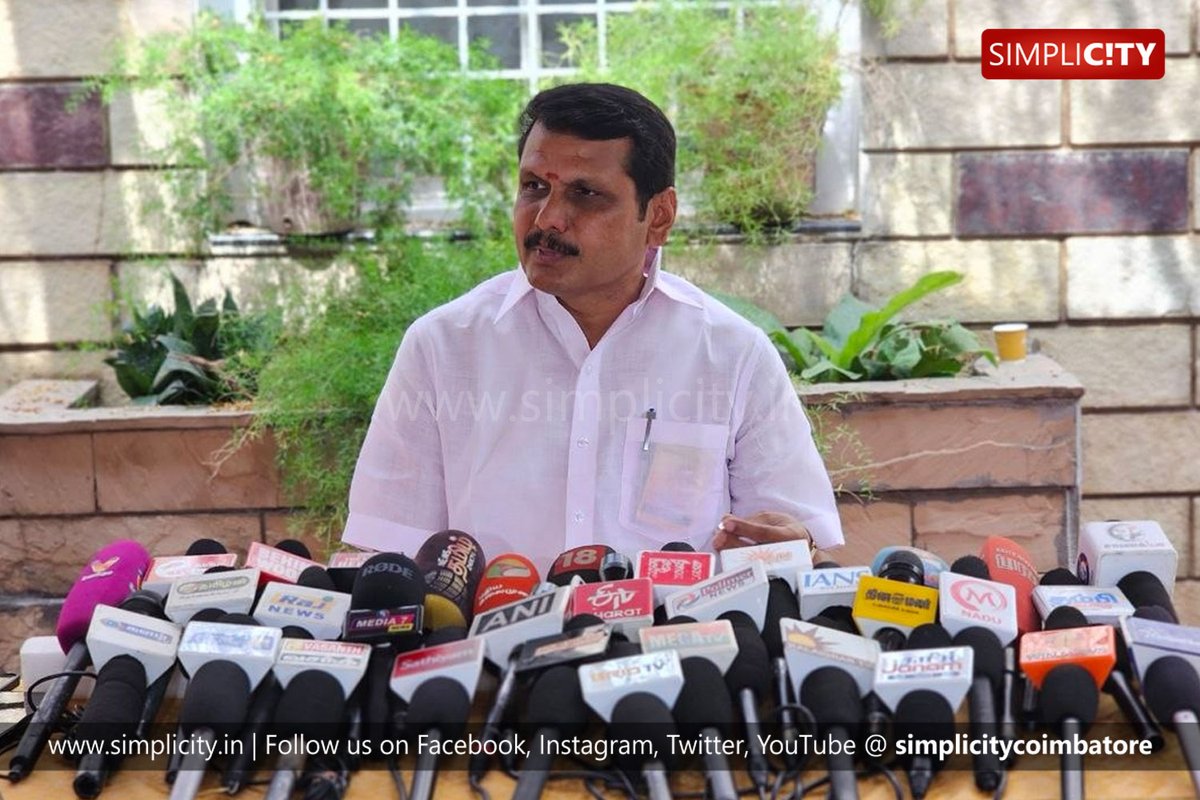 simplicitycbe's tweet image. #Photostory

தமிழ்நாடு மின்வாரியத்திற்கு மின்மாற்றிகள் வாங்கியதில் முறைகேடு இல்லை: முன்னாள் அமைச்சர் செந்தில் பாலாஜி  விளக்கம்

No Irregularities in Procurement of Transformers for Tamil Nadu Electricity Board: Former Minister Senthil Balaji

#PC: Laxmanan, Simplicity