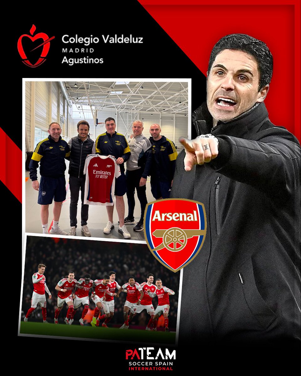 pateamsoccer's tweet image. El @Arsenal confía por segundo año consecutivo en PA Team Soccer Spain para su preparación en Madrid antes del partido de la UEFA Champions League ⚽️

¡GRACIAS al Arsenal FC por confiar en nosotros!

THANK YOU for trusting us!

#ArsenalFC #ChampionsLeague #Madrid #Soccer