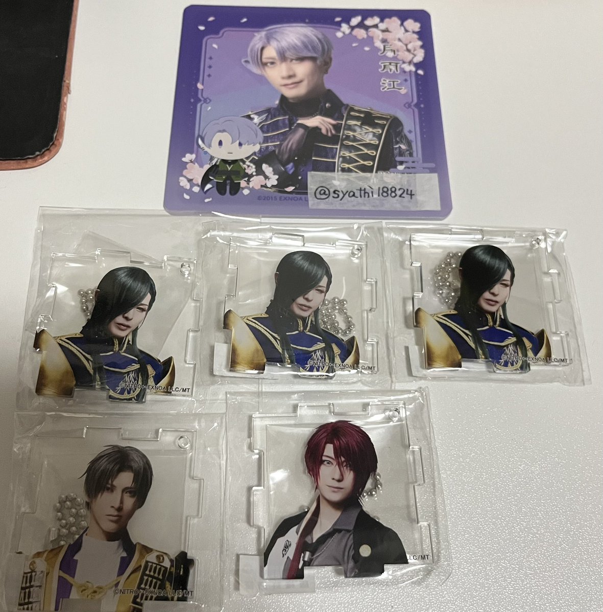 syathi18824's tweet photo. 【交換・譲渡】
ミュージカル刀剣乱舞 刀ミュ 静かなる夜半の寝ざめ クリアカード 2.5茶屋 アクリルパズル

譲 →青江、長谷部、後家

求 →五月雨、長義、国広

郵送希望ですが、日によっては都内手渡しも可能です。
検索からでもお気軽にお声がけください。
よろしくお願いいたします。 https://t.co/YDA0pyjPJa