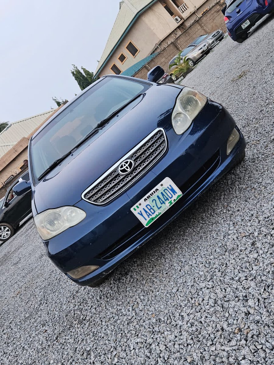 Abdulrahim19648's tweet image. 🔥Mad Distress alert ⚠️ 📢 JUST LIKE DIRECT BELGIUM 
Toyota Corolla 2007
With complete Untouched Engine and Gear factory fitted AC 
FIRSTBODY with Original duty 
Frm First User 
👉5.7M 
Location Abacha road Nyanya Abuja deal Car with me Directly
#Abuja #Nigeria #Lagos #ToyotaAbuj