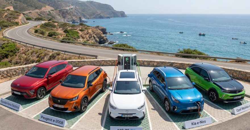 Highmotor's tweet photo. SUV eléctrico urbano ¿Cuál ofrece mejor autonomía y carga? https://t.co/NlQ58PHV81 #Comparativas #AutonomíaWLTP #Batería64KWh #Cargarapida #Comparativa2026 #HyundaiKona #KiaENiro #MGZSEV #OpelMokkae #PeugeotE2008 #SUVEléctricoUrbano https://t.co/ob9l9YXyQS