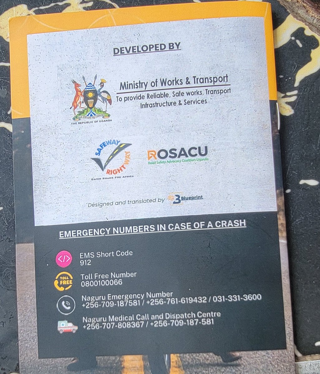 ChumaTec's tweet photo. Our ED joined key stakeholders Representing Chairperson @ROSACUg at the @MoWT_Uganda  for the official launch of the Certified Motorcycle Helmet User Guide.

Wearing a certified helmet isn’t optional.  It greatly reduces the risk of head injuries in the event of a crash. https://t.co/2hG2WIvj2F
