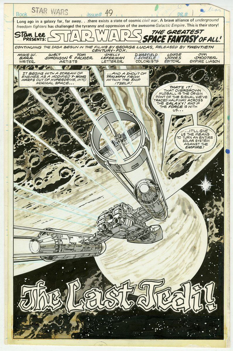 Walt Simonson and Tom Palmer kick off their #StarWars run with this KAPOW moment! This page just blows us into hyperspace! 

Strap in and join us on May the 4th on MARVEL STAR WARS: FROM EMPIRE TO JEDI as we meet... "The Last Jedi"... wait, what?!?