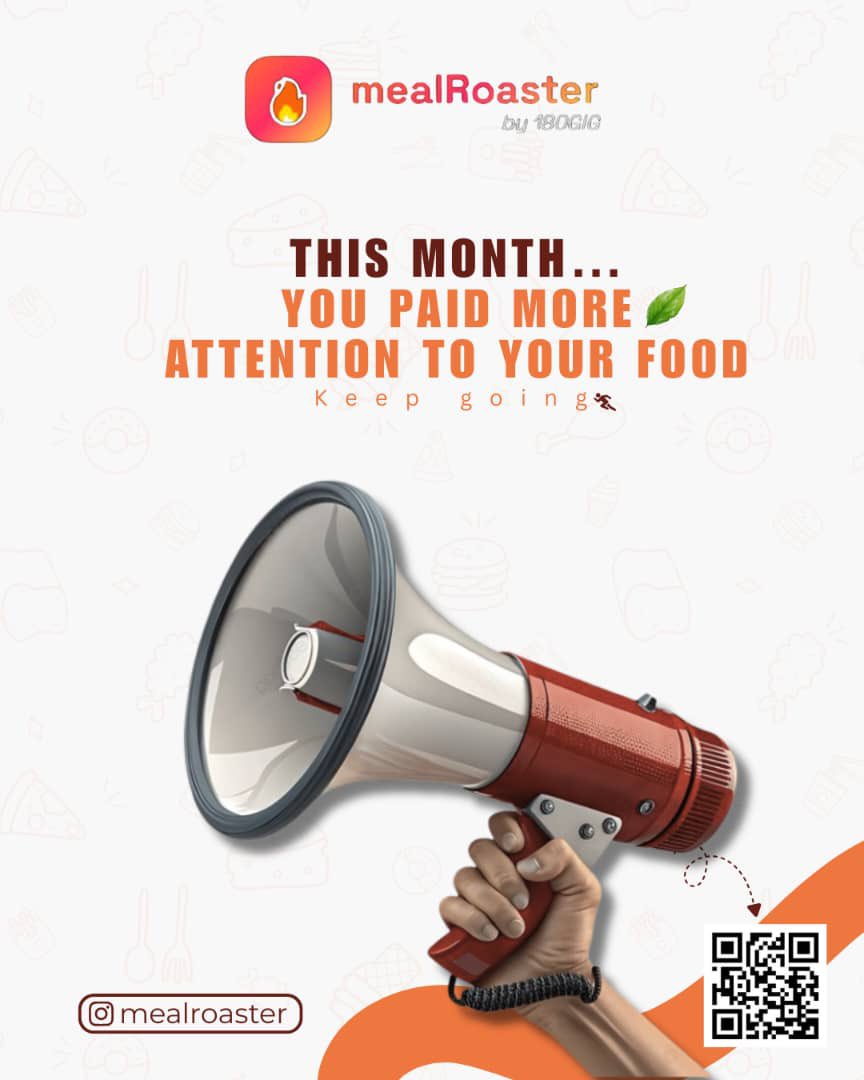 mealroaster's tweet image. You started paying attention to your food this month, that matters!.

Stay consistent. 

Let mealRoaster help you keep the momentum going.

Visit: 👉 180gig.com/mealroaster

#Progress #WellnessJourney