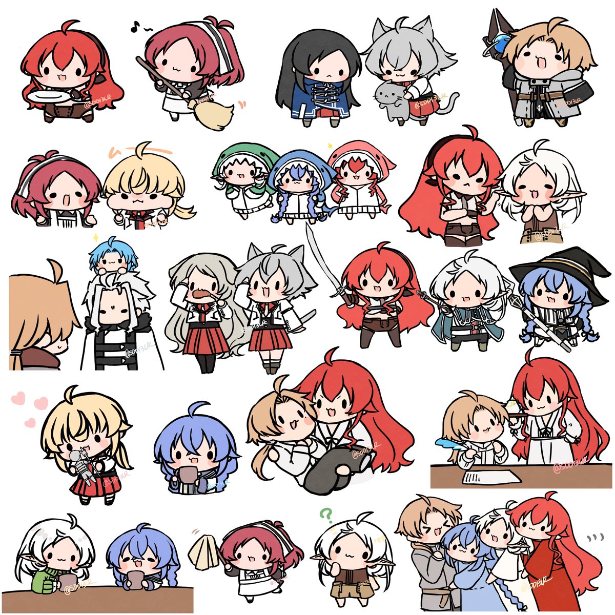 2月～4月に描いたデフォルメ絵をまとめてみました