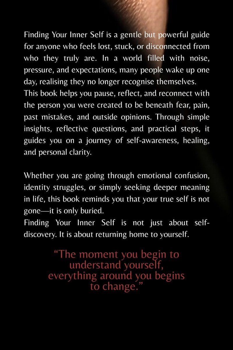 Felicia373476's tweet image. Simple. Clean. Intentional.
Designed this book cover to reflect calm and self-discovery.
What do you think?
#BookDesign #DesignInspiration #KDPPublishing