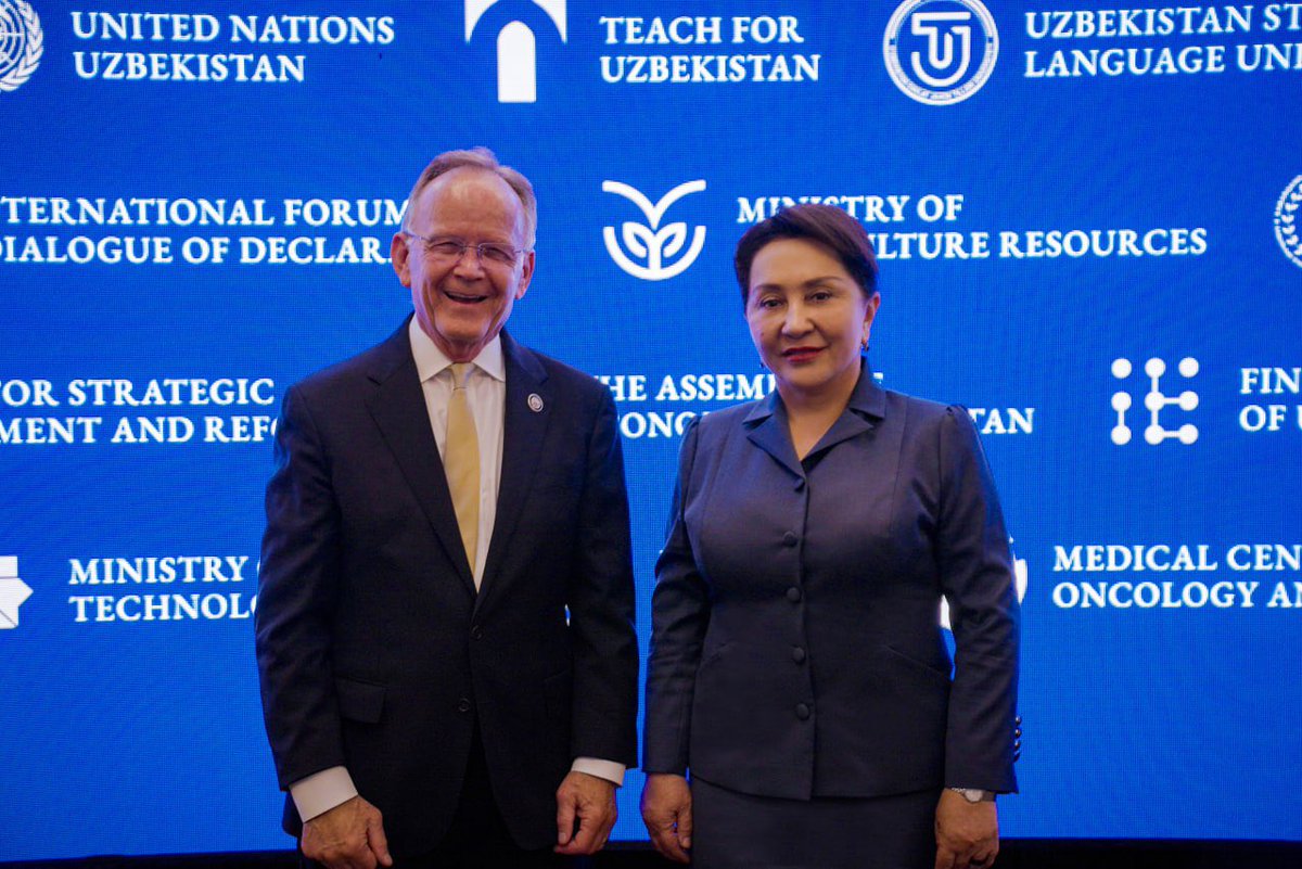 TNarbaeva's tweet photo. Held a meeting with a delegation led by Utah State Senate President @JStuartAdams. 

Discussed the development of interparliamentary cooperation between Uzbekistan and the State of Utah, including collaboration in energy, economy, healthcare, education, and human capital development.

Noted positive momentum and expanding practical ties. Agreed to continue dialogue and strengthen institutional partnership.

👉 https://t.co/ur61mEn5eX