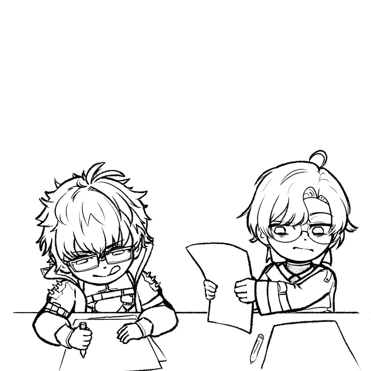 Yeah I'll never be able to open comms cuz my sketch and my lineart are so so different from each other 🫠😂

My sketches are straight bullshit, and I only start thinking about how things really work during the lineart 💀
My clients would dip immediately after the sketch phase lol