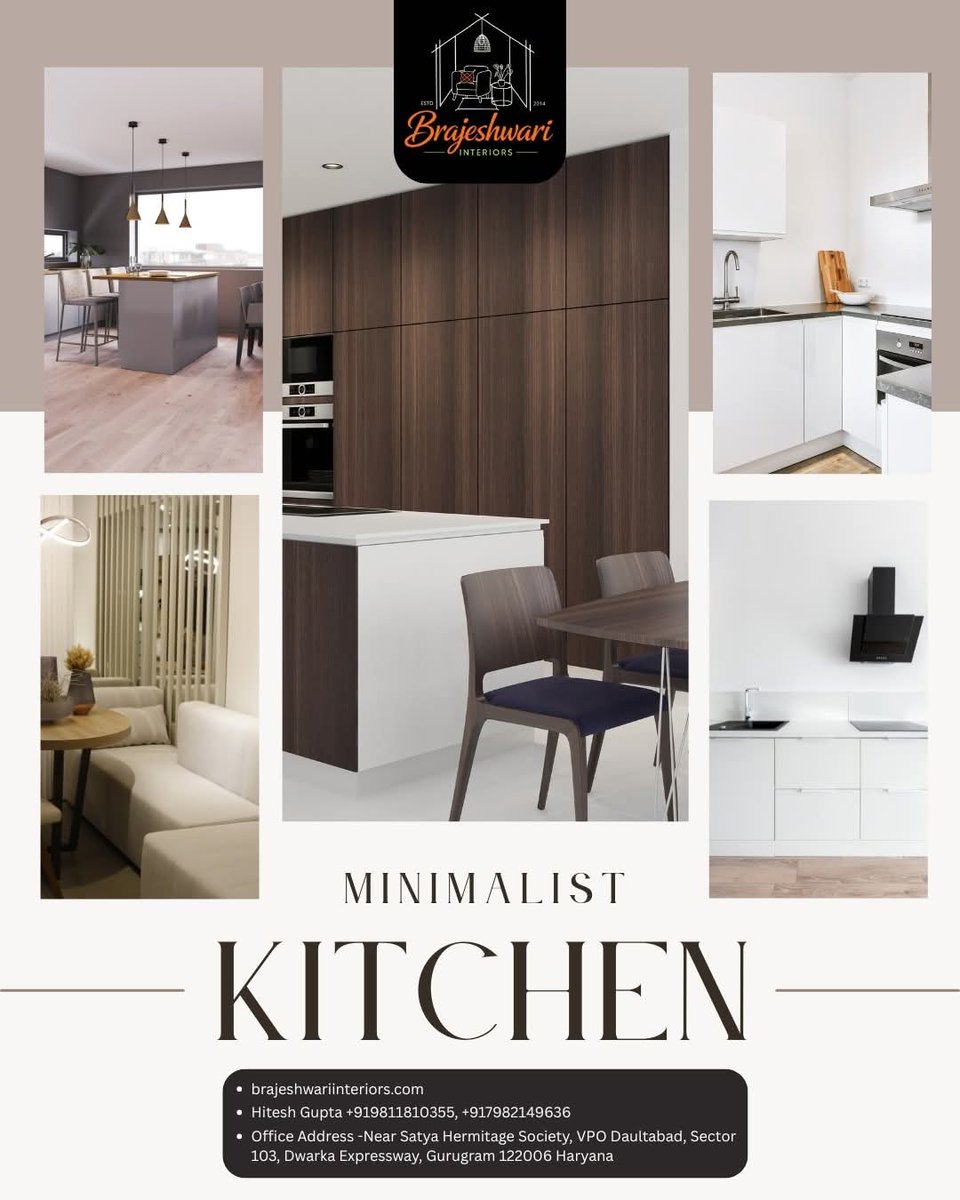 Brajeshwar26052's tweet image. Transform your home with a Minimalist Kitchen by Brajeshwari Interiors. ✨ Clean lines, premium finishes, and functional elegance for the modern lifestyle. 

Book your consultation:
📞 +91 9811810355

🌐 brajeshwariinteriors.com

#InteriorDesign #KitchenGoals #ModernHome #Gurugram