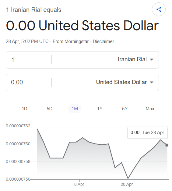🚨JUST IN: 🇮🇷IRAN’S RIAL JUST HIT ITS LOWEST LEVEL EVER Iran's currency ...
