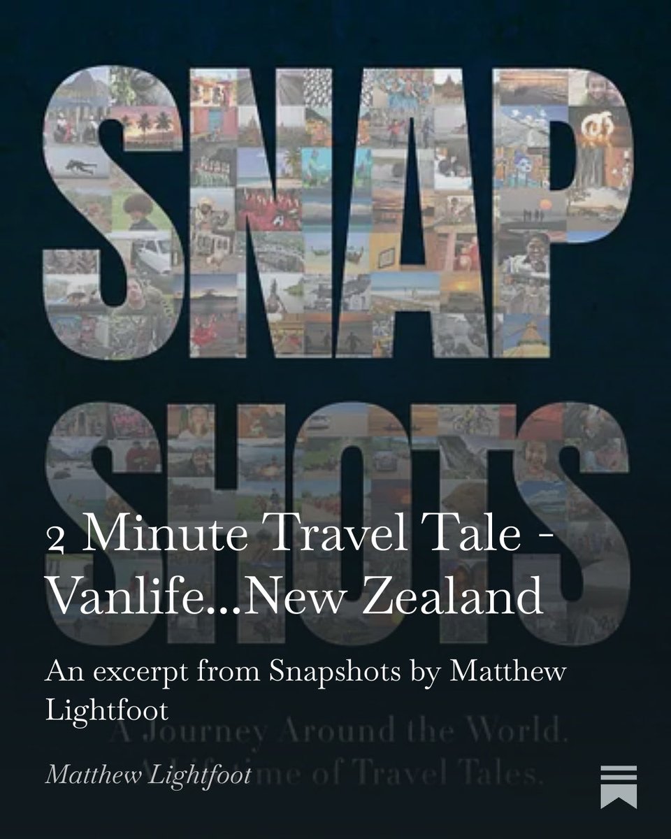 2WeekTraveller's tweet image. 2 Minute travel tale…Vanlife in New Zealand. 

matthewlightfootauthor.substack.com/p/2-minute-tra…

#Vanlife #NewZealand #NZ #TravelWriting #Travel #Motorhome #RV #Campervan