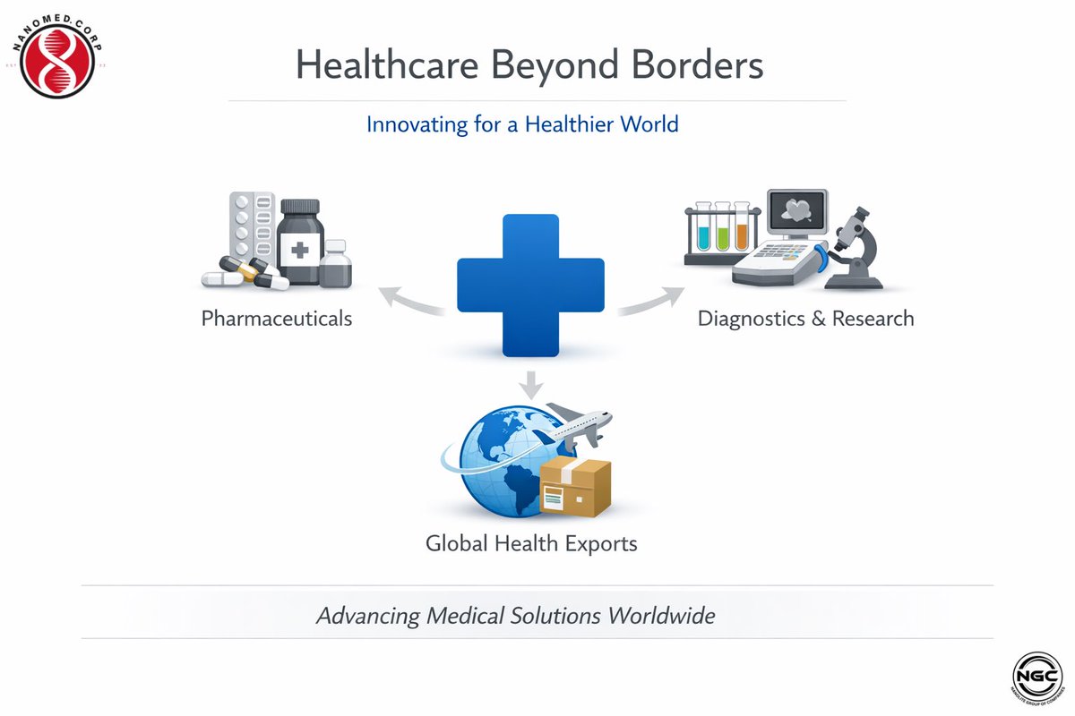 Nanolitegroup's tweet photo. Nanomed — delivering healthcare innovation across continents.

#Nanomed #HealthcareBeyondBorders #GlobalHealth #MedicalInnovation #PharmaceuticalExports https://t.co/SZK3MebnDN