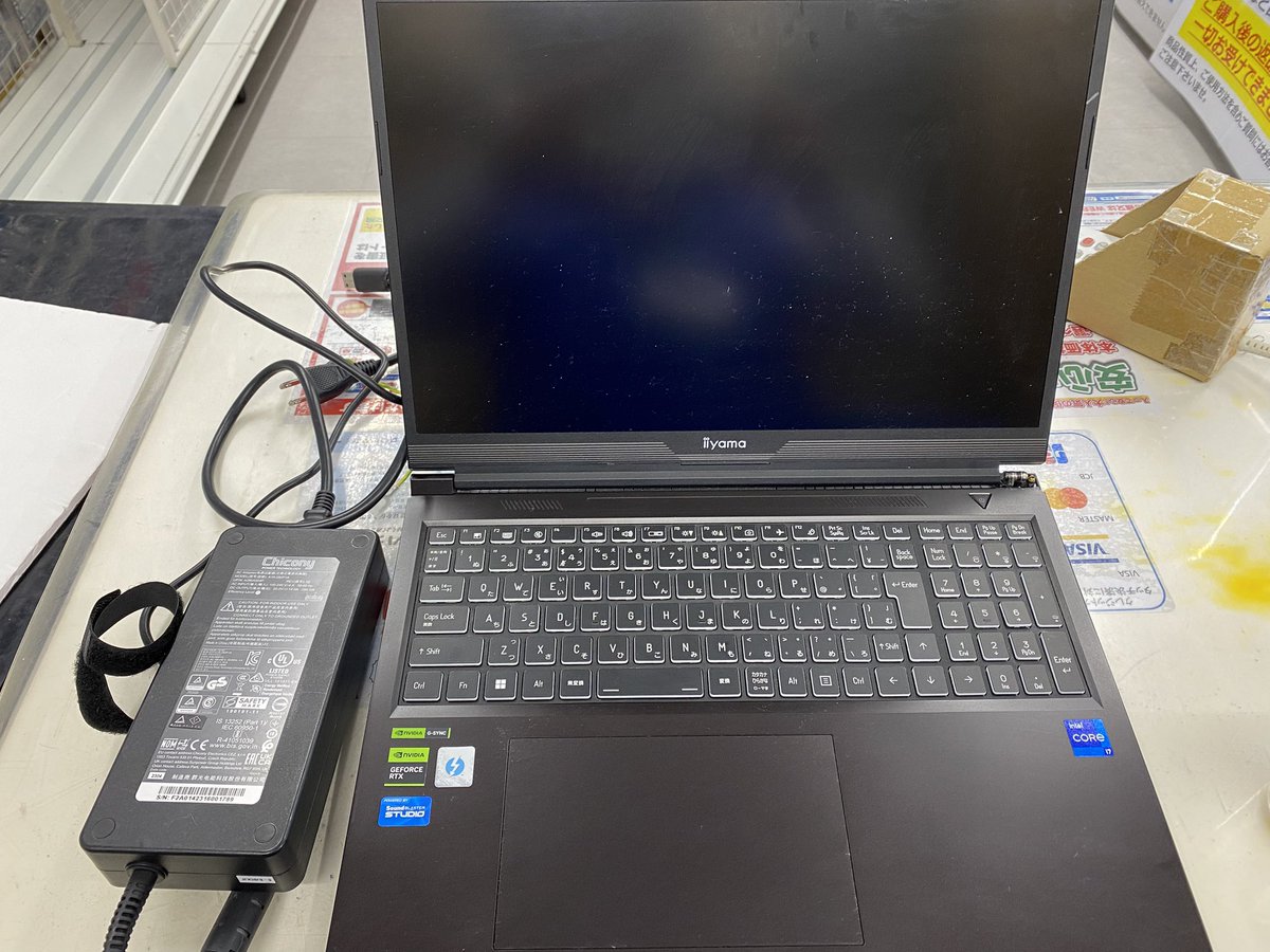 ジャンクノート Iiyama ISeNEs-163-i7-RMSXB i7 13700HX メモリ32GB