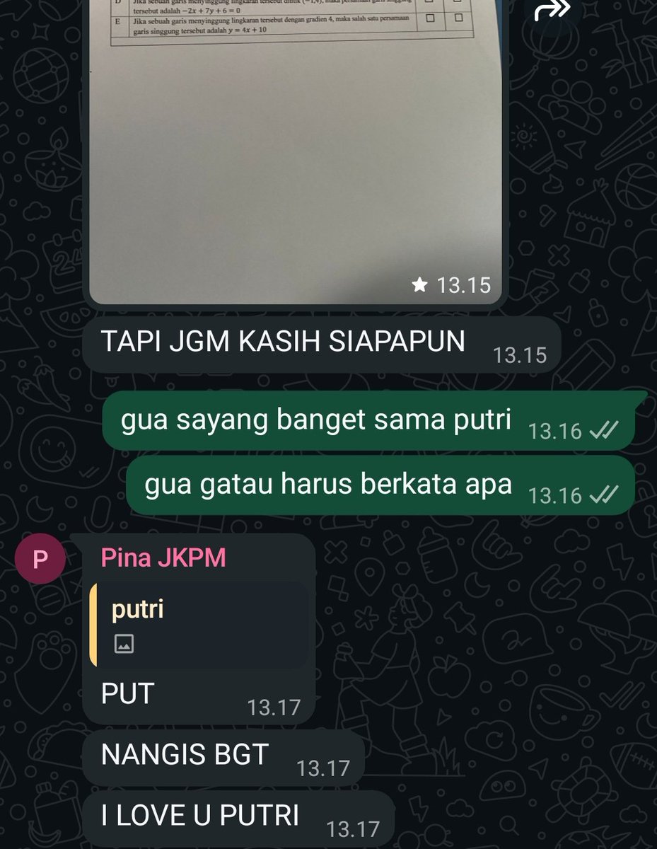 laakeeffectkid's tweet photo. selain belajar, kita juga nyonyek soal https://t.co/i1fDz78pTG