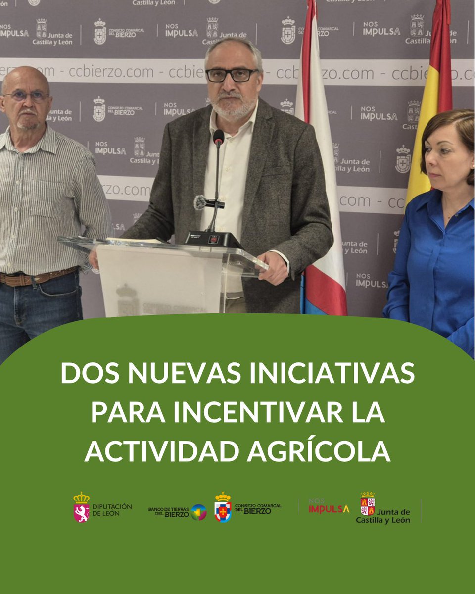 BancoTierras's tweet photo. Hoy anunciamos dos nuevas iniciativas para el fomento de la actividad agrícola en el #Bierzo.
🌱 Entrega gratuita de plantas.
🌱 Curso de agricultura.

Toda la información👉 https://t.co/90LzyqT6jk

@CCBierzo 

#AgriculturaEcológica #Bierzo https://t.co/okcfQIzQ7Q
