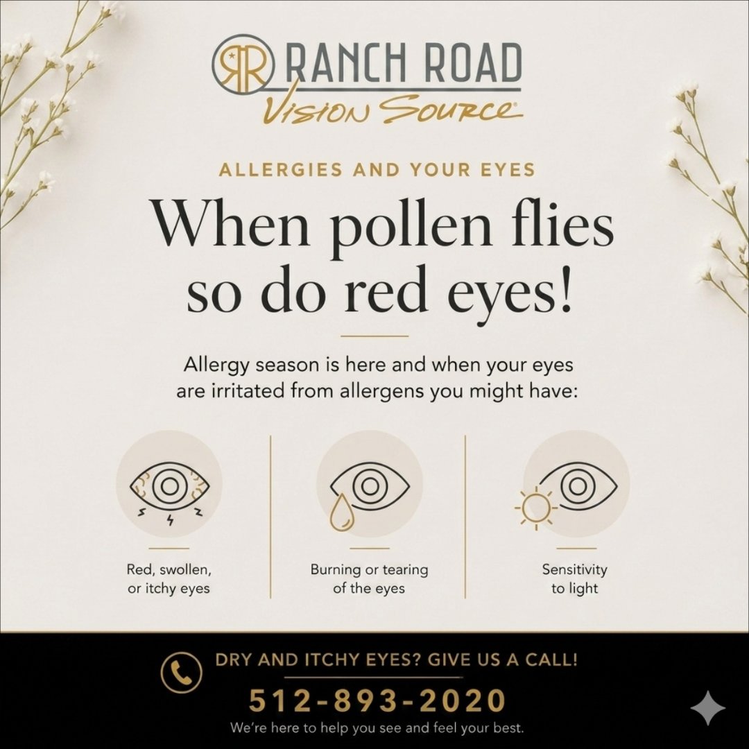 RanchRoadVision's tweet photo. Allergies occur when your immune system identifies harmless substances like pollen or mold as threats, leading to an overactive response. One of the most bothersome symptoms of seasonal allergies? Red, itchy, watery eyes that can make even simple tasks unpleasant. Seeking relief? https://t.co/YYMswLC40Q