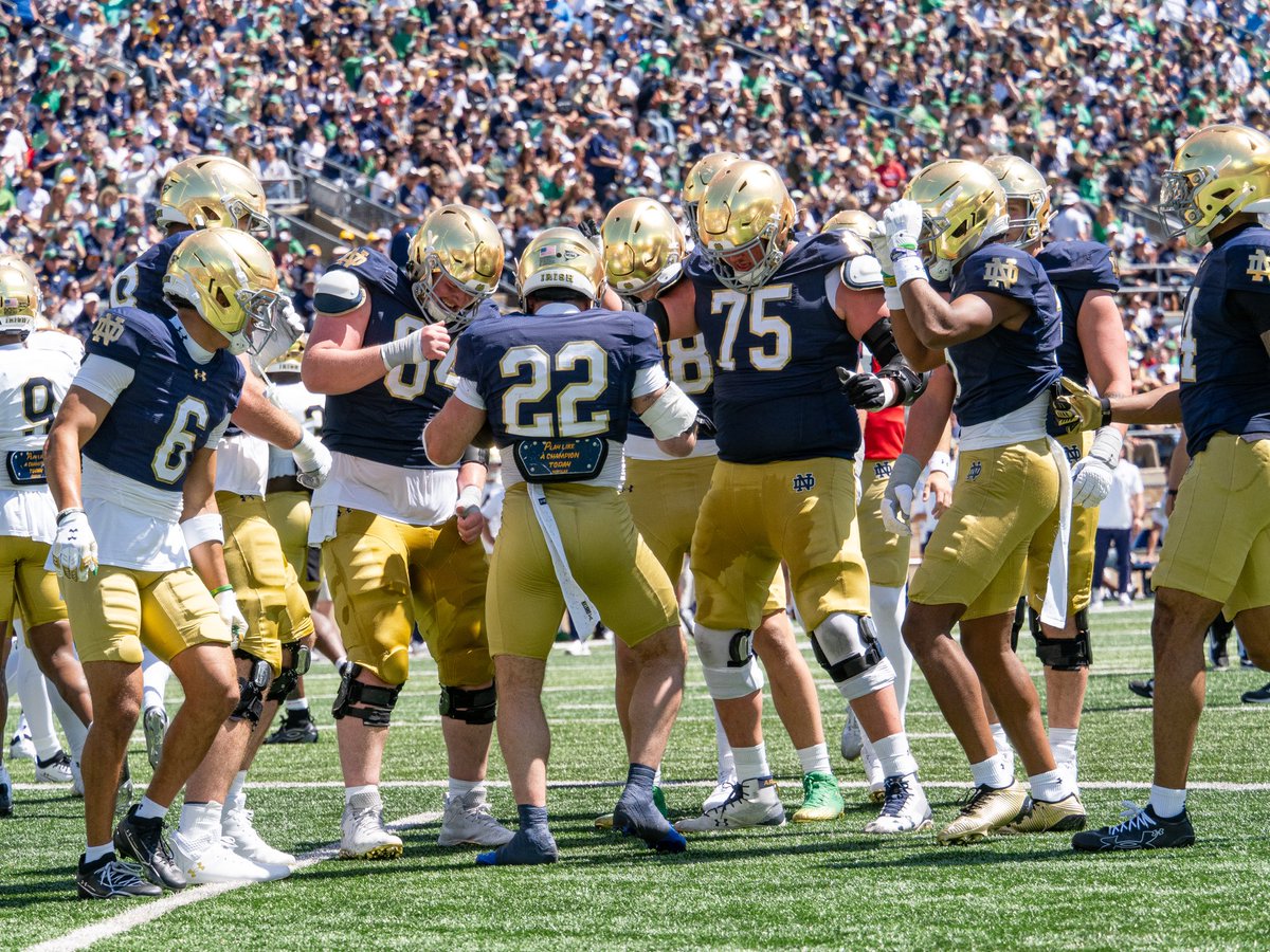 FIPreview's tweet photo. Spring is in the books. So ready for the Leave No Doubt Tour. ☘️ #GoIrish https://t.co/GW9P4Kr2tE