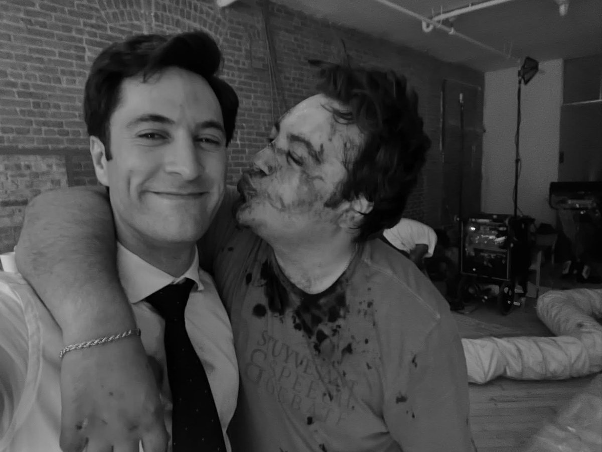 Michael Gandolfini and Arty Froushan behind the scenes of ‘DAREDEVIL: BORN AGAIN’ Season 2.