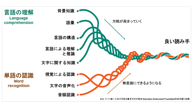 📚【コラム】読む力のロープ：読む力を分解してとらえる📚

英語が苦手という生徒の多くは、「読むこと」に課題を抱えています。ではなぜ、英語が「読めない」のでしょう？このコラムでは、複雑な読む力を細分化して説明した“Scarborough’s Reading Rope”を通して考えます👇
britishcouncil.jp/programmes/eng…