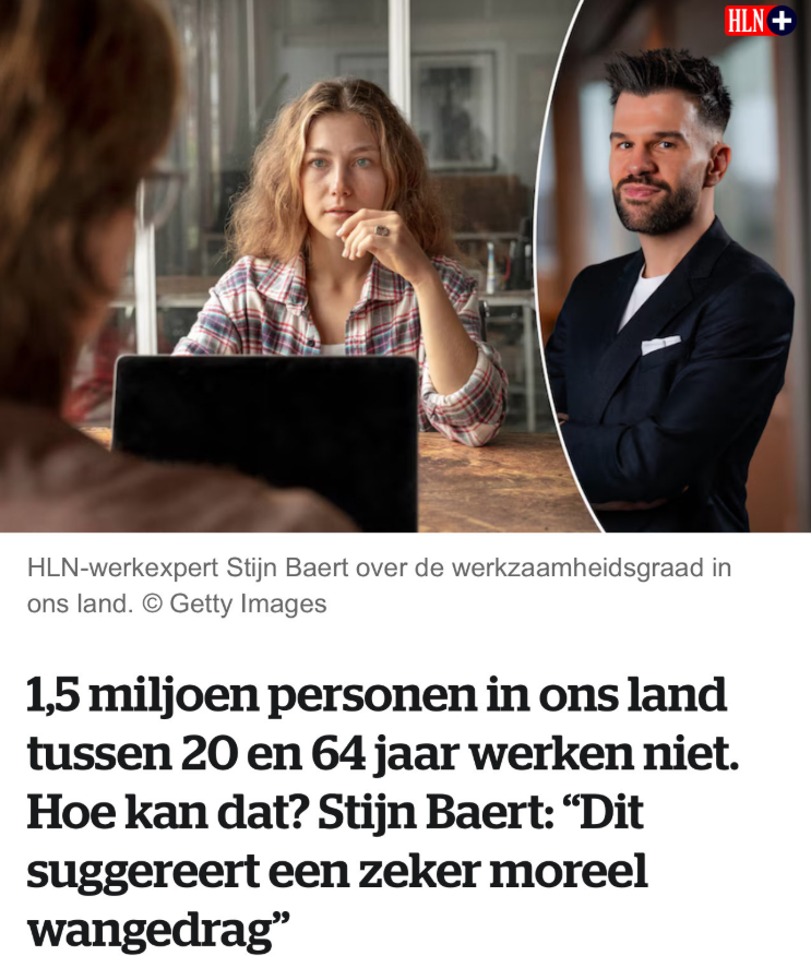 In Nederland werkt bijna 40% van de werkenden deeltijds. In België minder dan 20%. Daardoor zitten België en Nederland qua gewerkte uren per huishouden dichter bij elkaar dan de werkzaamheidsgraad doet vermoeden. Klinkt natuurlijk minder dramatisch dan: gullie luiaards.