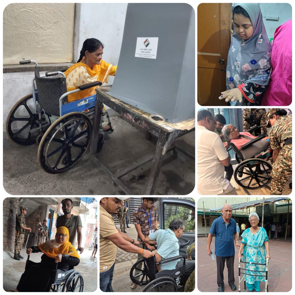 CEOWestBengal's tweet image. ভোটের পর্ব ,পশ্চিমবঙ্গের গর্ব  ✨
Accessible election for all PwD electors at 161 Ballygunge AC of DEO Kolkata South district of West Bengal.
#WBLA2026 #Phase2
@ECISVEEP
@SpokespersonECI
@PIBKolkata
@airnews_kolkata
@deokolsouth