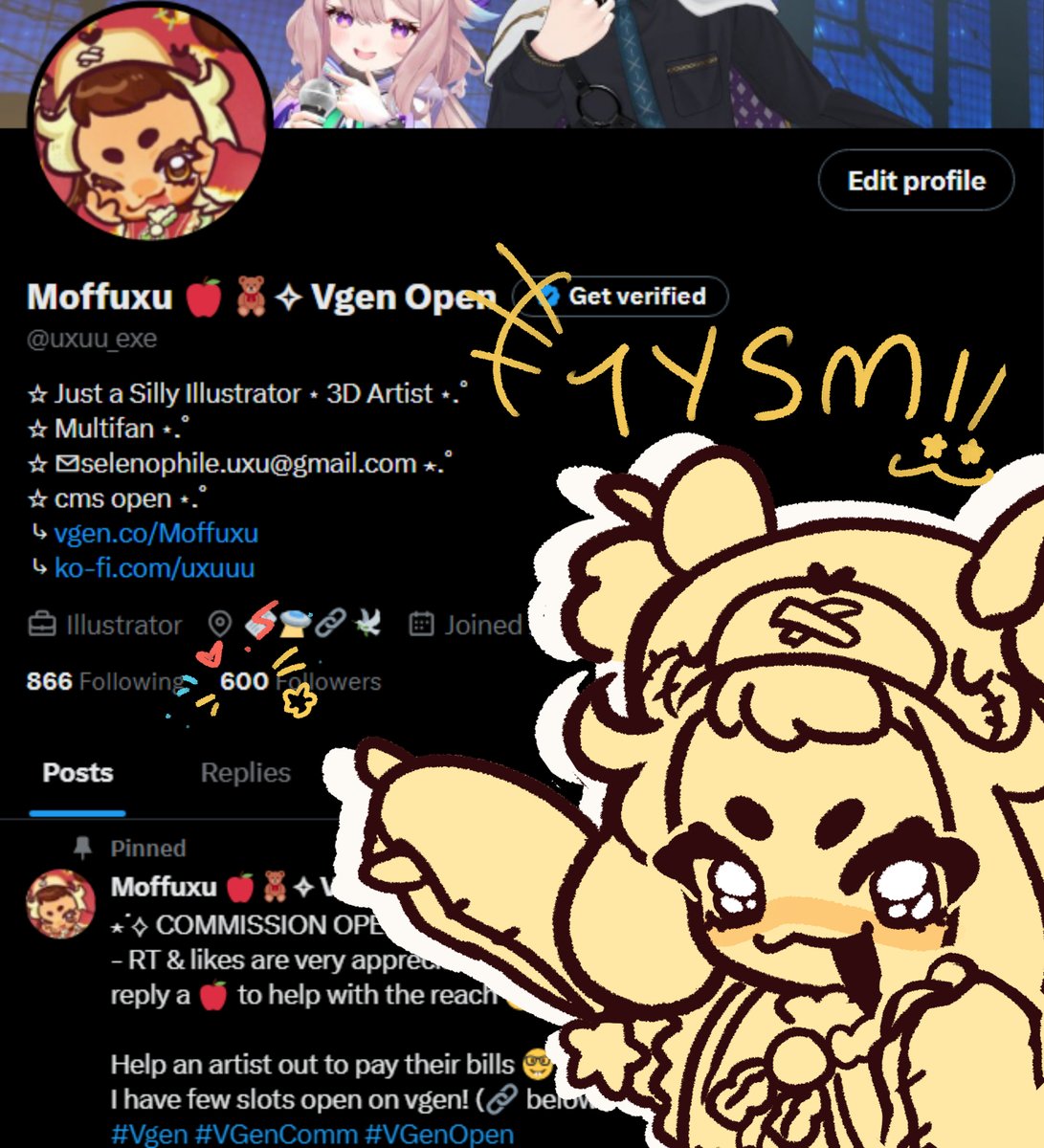 Moffuxu 🍎🧸✧ Vgen Open tweet media