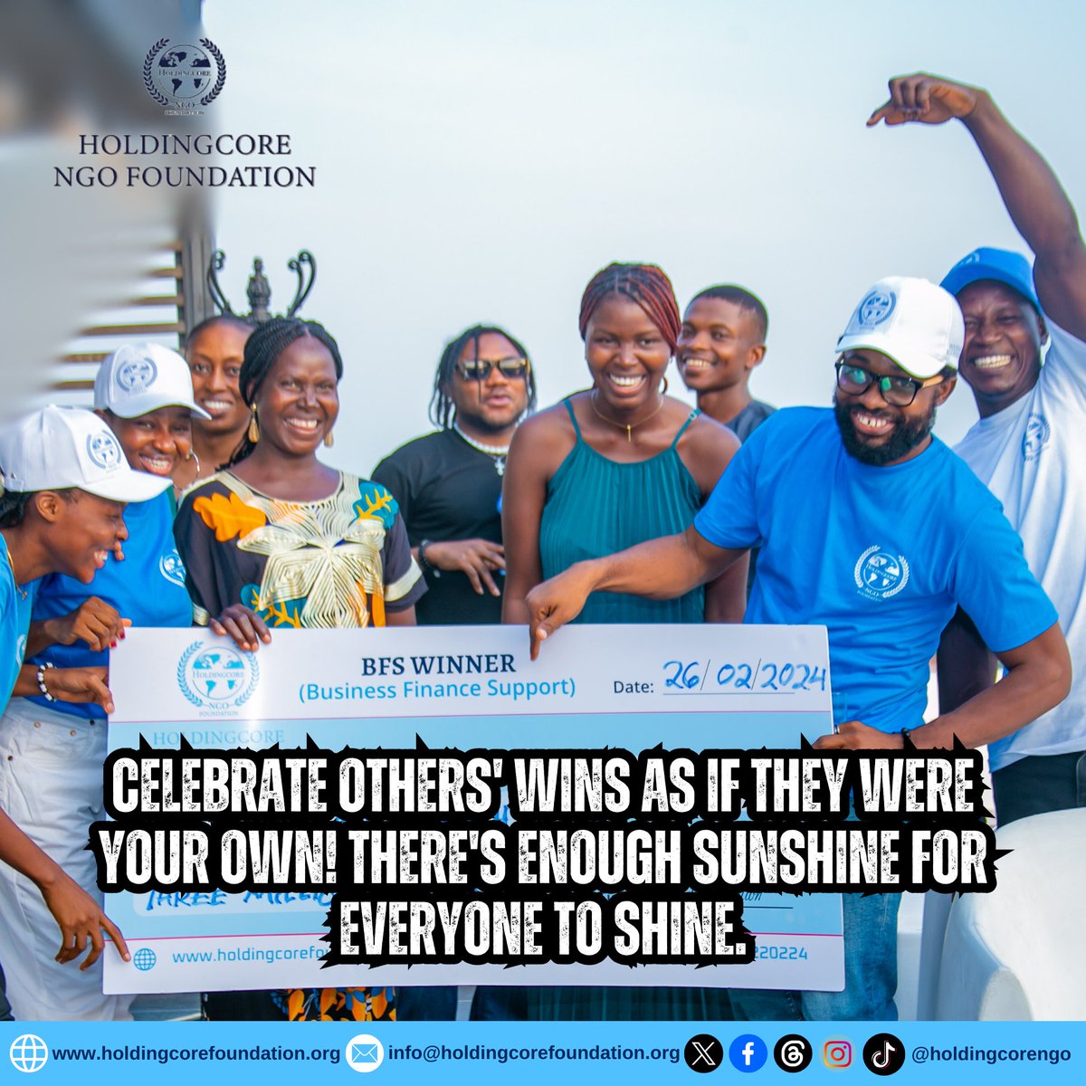 Holdingcorengo's tweet image. There is plenty of room at the top.

Tag someone whose recent success made you smile!

#AbundanceMindset #CommunityOverCompetition #SupportSystem #LiftOthers #HoldingcoreEMPFoundation