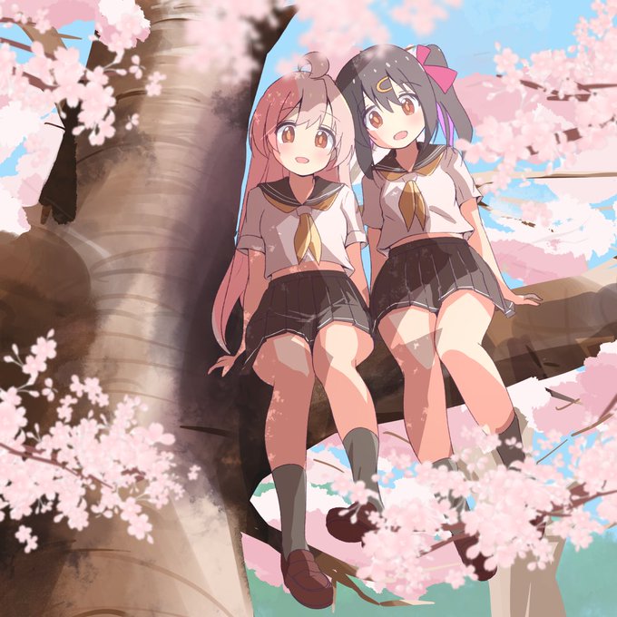 おそろセーラー兄妹 #おにまい #おにまいお絵かき