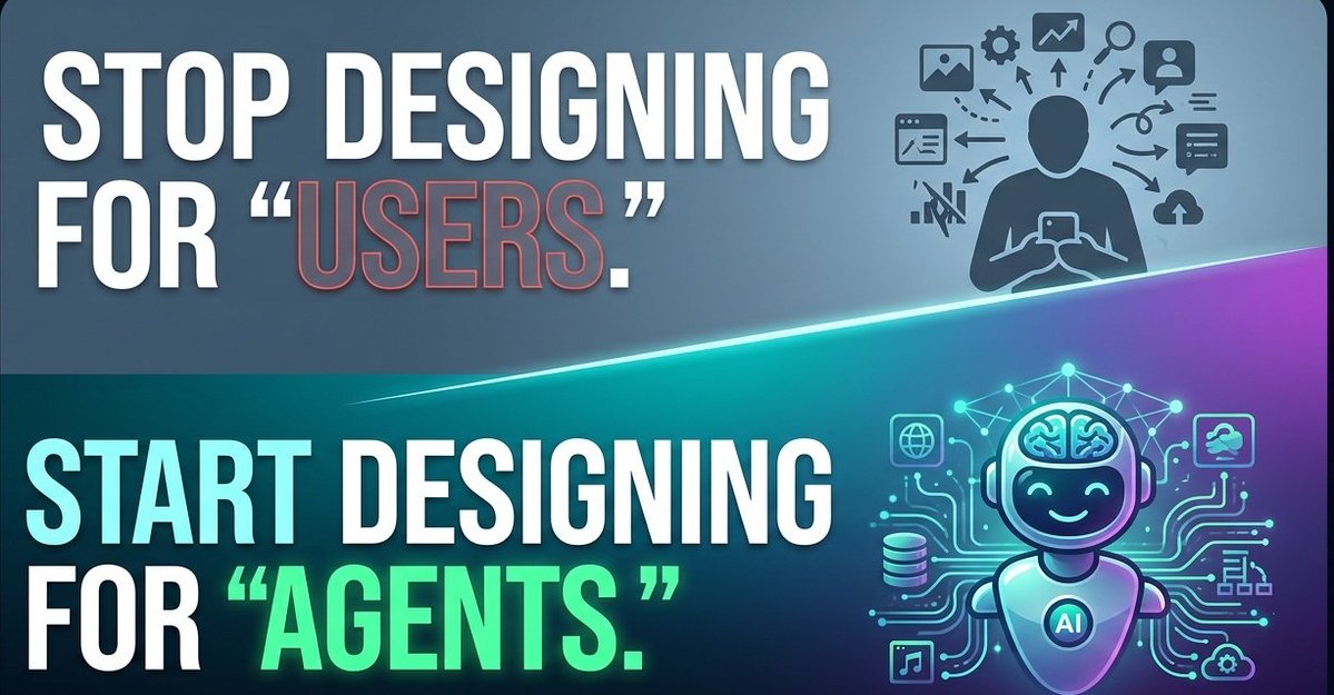Franksamuel202's tweet image. Stop designing for "Users." Start designing for "Agents."
​let's discuss. 👇
​#UXDesign #ProductDesign #AI #AgenticUX #DesignTrends2026