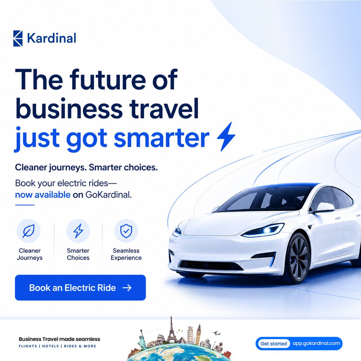 gokardinal's tweet image. Business travel is evolving and so are your rides ⚡
You can now book electric rides directly on GoKardinal! 😎 

Cleaner trips. Smarter choices.

Ready when you are.

Book your next ride today 👉 app.gokardinal.com/onboarding 

#electriccar #electricvehicle #logisticssolutions #travel