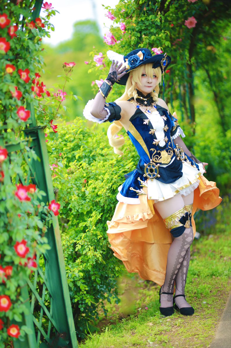 【cos//#原神 】
-𝓝𝓪𝓿𝓲𝓪

 ⋯⋅❀🌼❀┈• ✦🌼✦ •┈❀🌼❀⋅⋯

Photo:(<a href="/makino_299/">ハピネス イズ ニャ ＼(ΦωΦ)／</a> )
#cosplay #knrcos #Genshin_Impact