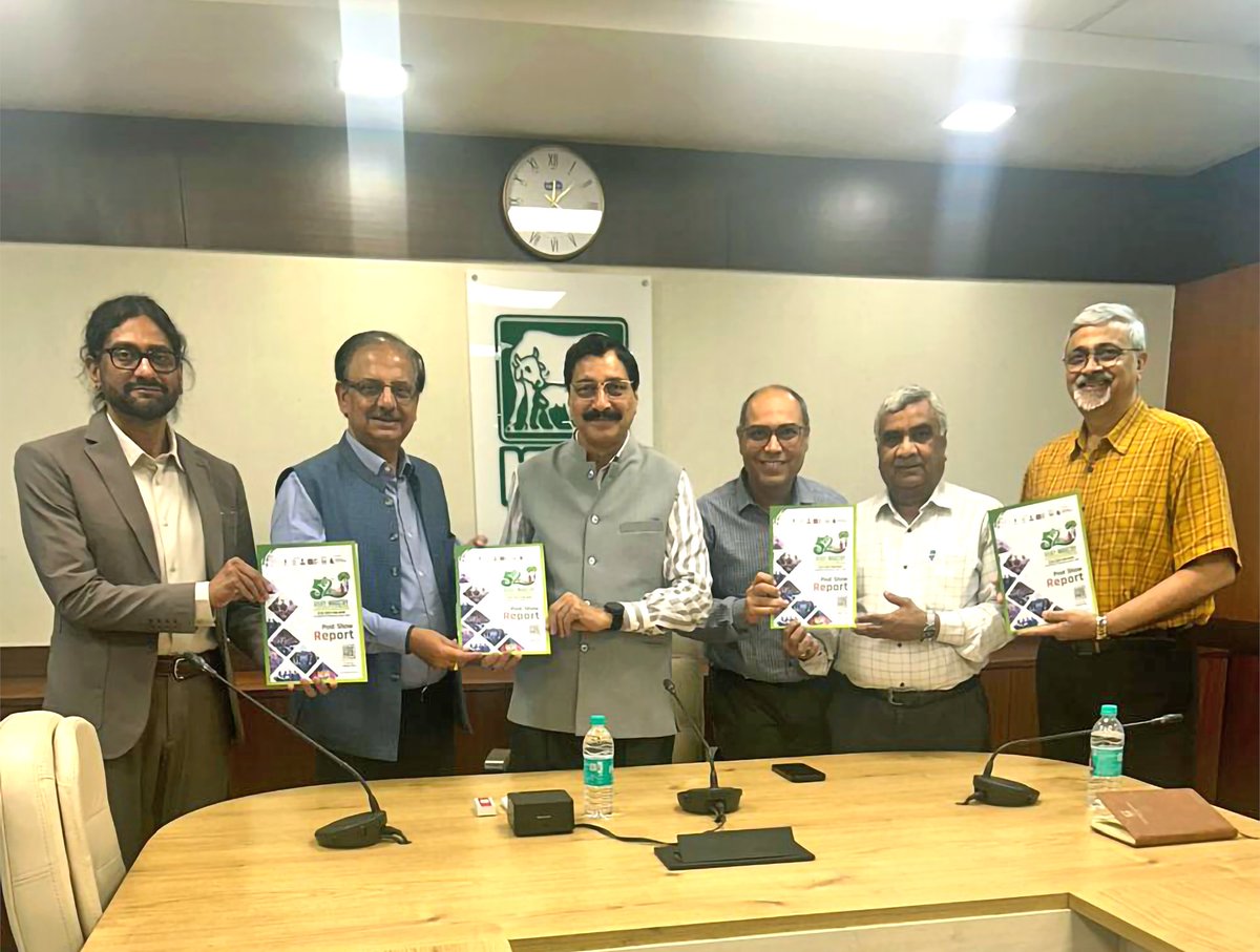 DairyExhibition's tweet image. 52nd DIC 2026 Post Show Report Unveiled!  The official #PostShow Report of the 52nd #Dairy #Industry #Conference &amp;amp; #Exhibition (DIC 2026) was released by Shri Sudhir Kumar Singh, President, Indian Dairy Association; Dr. Ashok Tripathi, Secretary General - 52nd DIC; #DIC2026