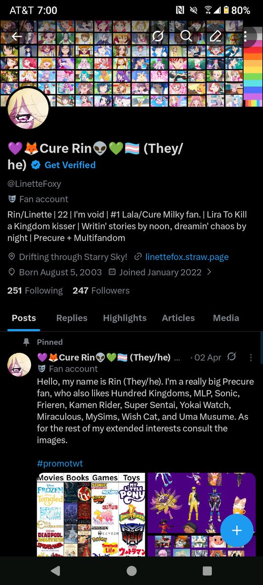 💜🦊Cure Rin👽💚🏳️‍⚧️ (They/he) tweet media