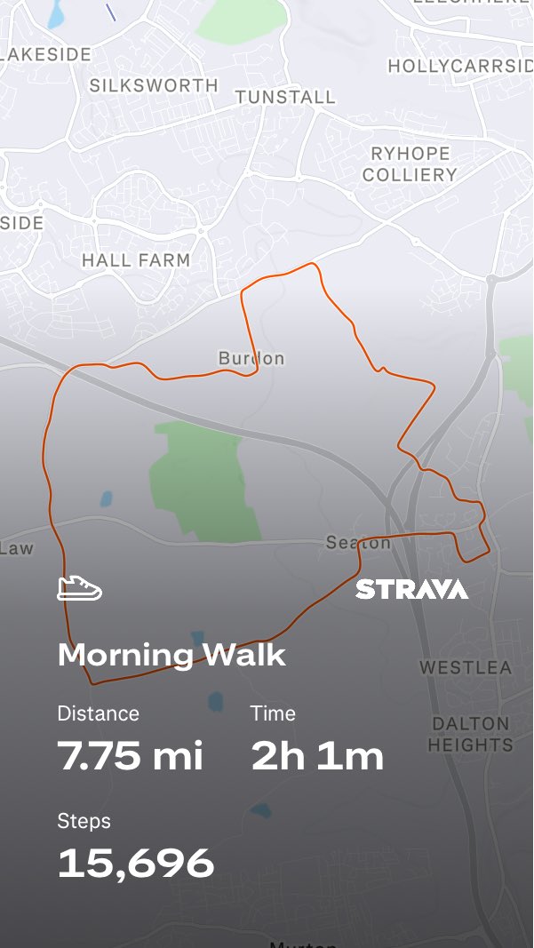 Check out my walk on Strava.
strava.app.link/rAmD6VInJ2b First walk of the year in shorts &amp; t-shirt 👍🏻☀️