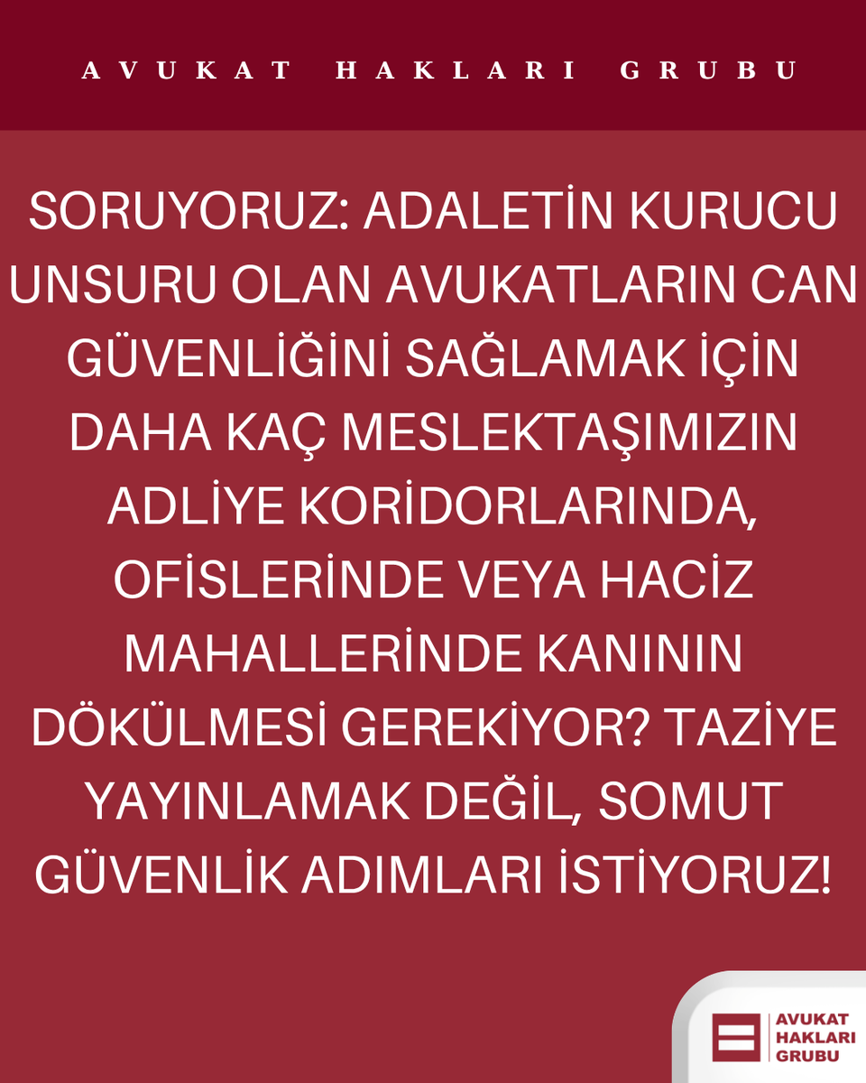 Avukat Hakları Grubu ⚖️ tweet media